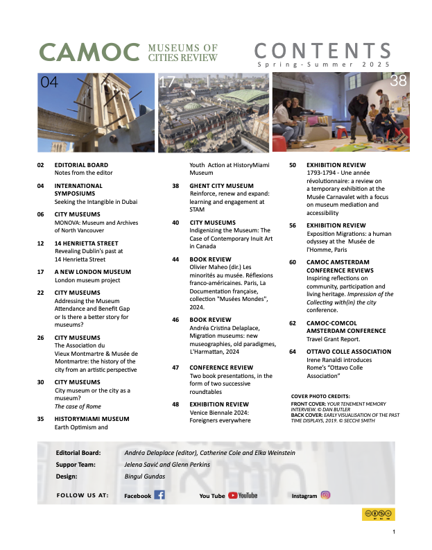 Table of Contents for issue